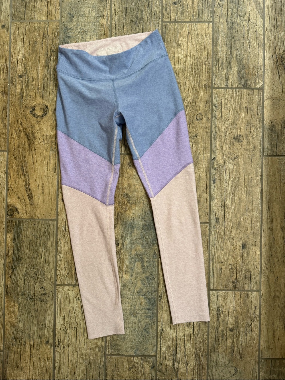 OUTDOOR VOICES Active Leggings — Blue, Lavender & Pink